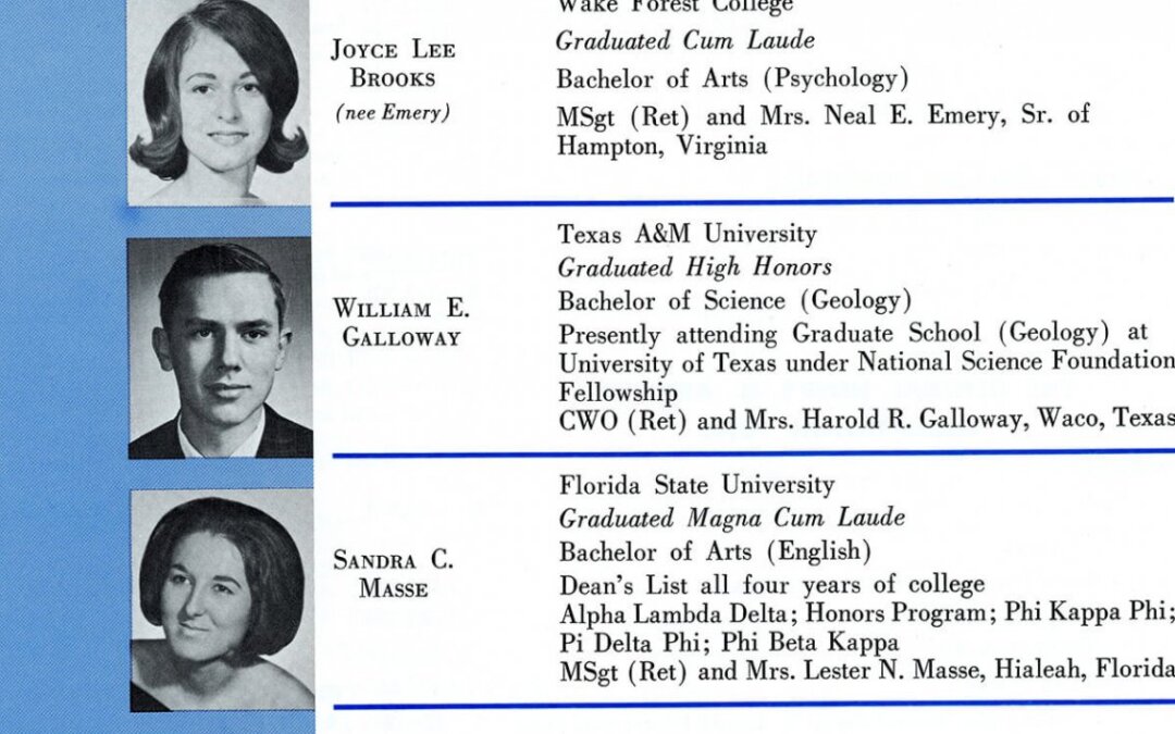 AFAS-Honor-Graduates_1960s-era