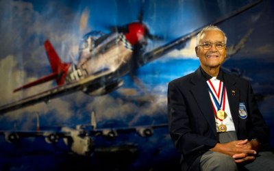 AIR FORCE AID SOCIETY HONORS TUSKEGEE AIRMAN, RETIRED COLONEL CHARLES MCGEE WITH NAMED HAP ARNOLD EDUCATION GRANT