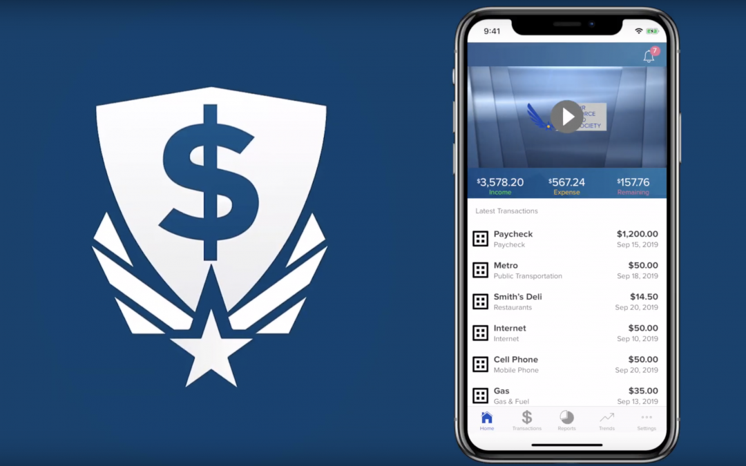 AIR FORCE AID SOCIETY LAUNCHES NEW ENHANCEMENTS  TO ITS MOBILE BUDGET APP