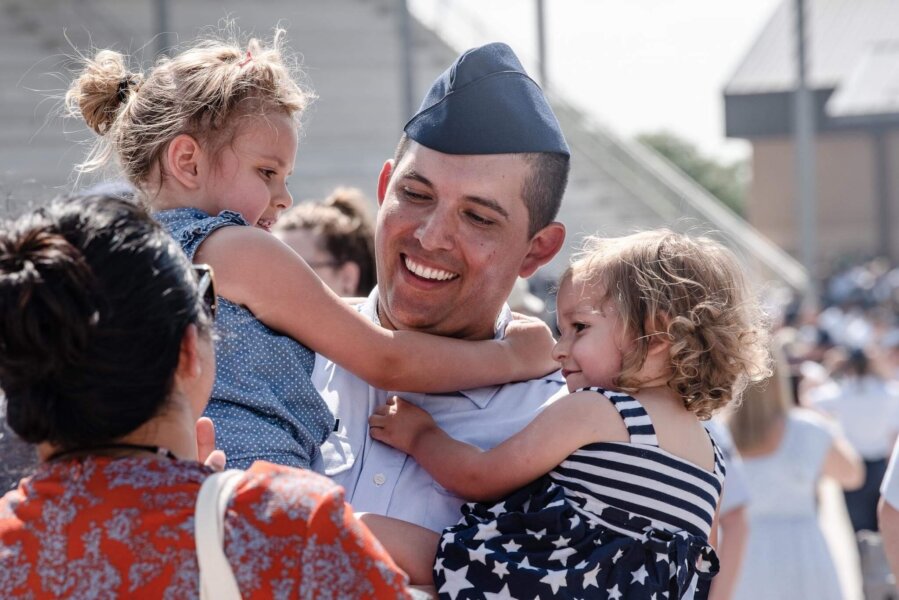 Airman with Family