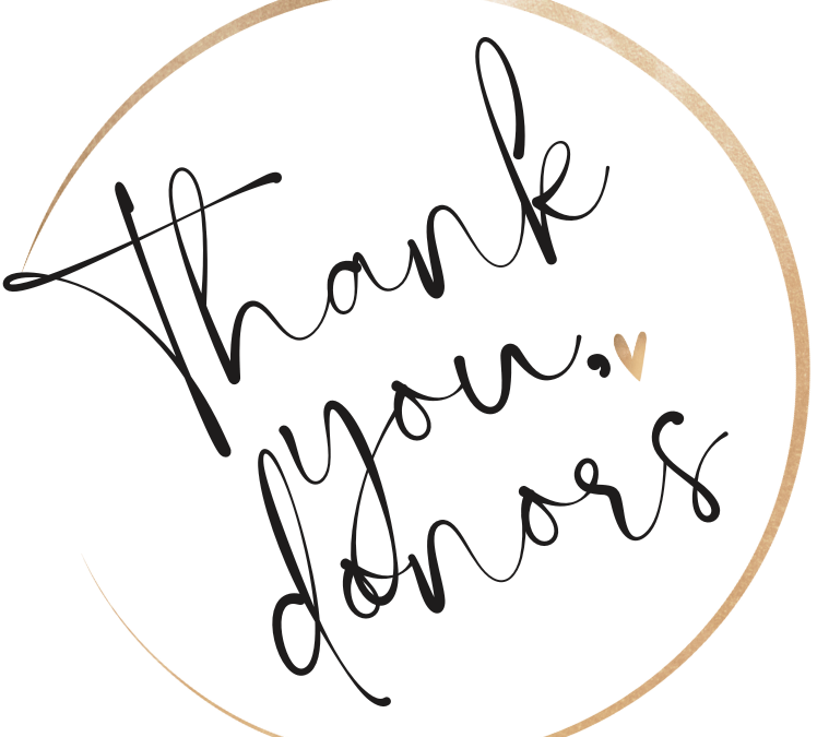 Thank you donors
