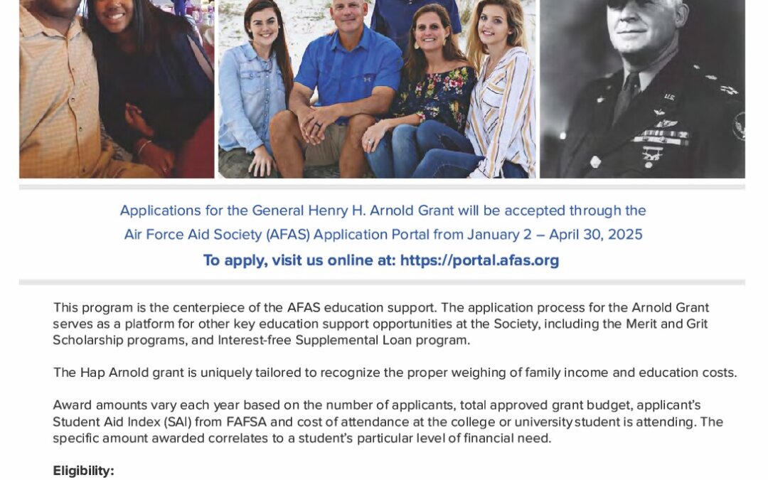 Hap Arnold Grant Flyer 2025- Final