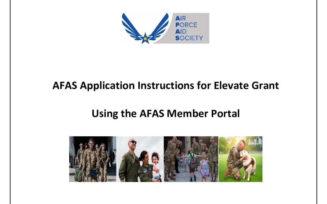 AFAS Elevate Application Instructions Jan 2025