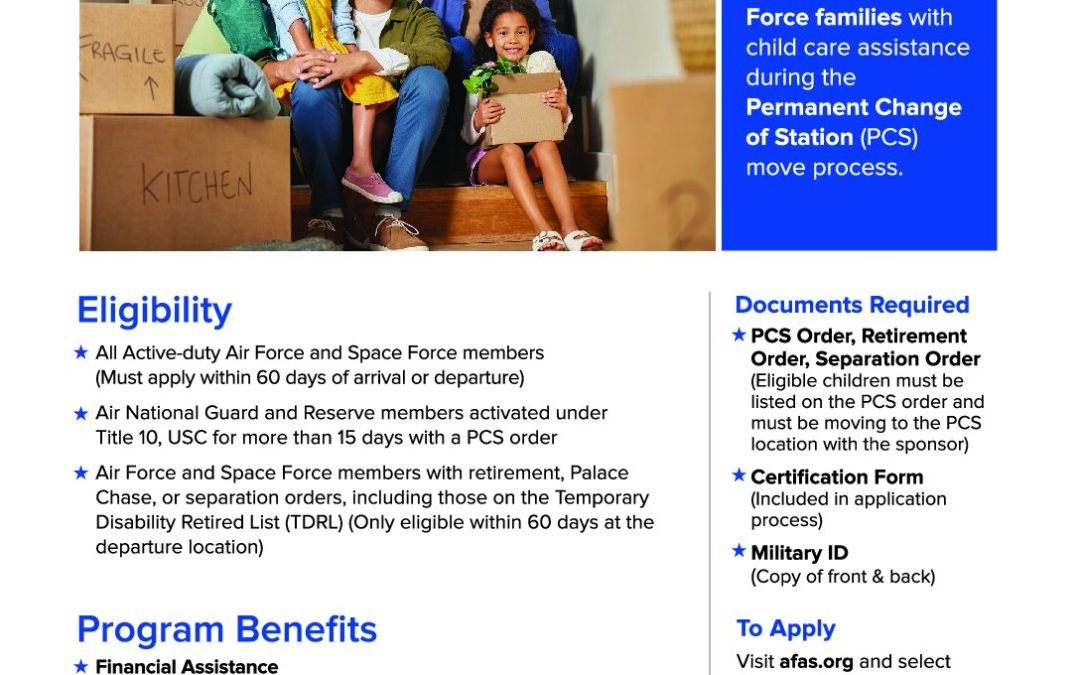 Child Care for PCS Fact Sheet