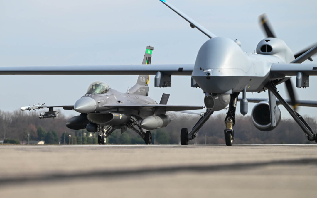 Air Force Plane and Drone