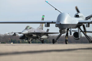 Air Force Plane and Drone